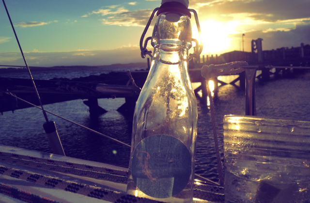 Gin and Tonic Segeln Kochen Drinks