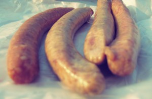 Wurst lagern beim Segeln, Kochen