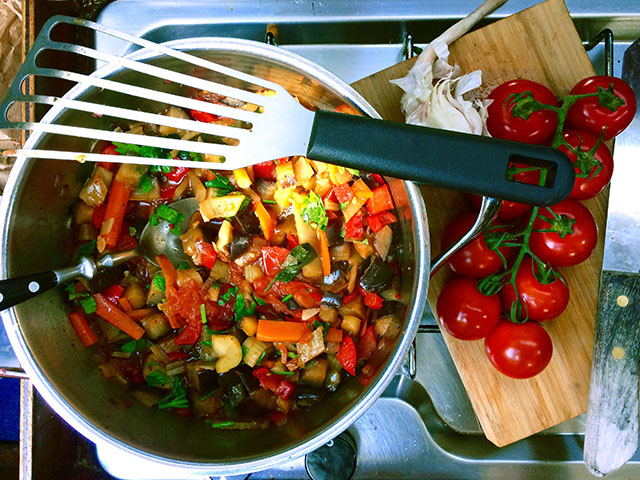 Die See kocht Ratatouille