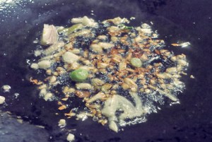 Gai Phad fertig Kombüse Segelrezept