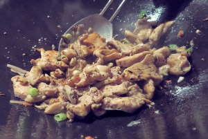 Gai Phad fertig Kombüse Segelrezept