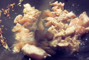 Gai Phad fertig Kombüse Segelrezept