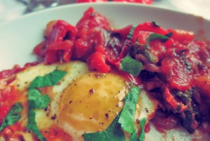 shakshouka, Bordrezept Frühstück