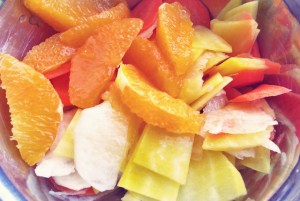 Rohkostsalat Proviant Segeln und Camping