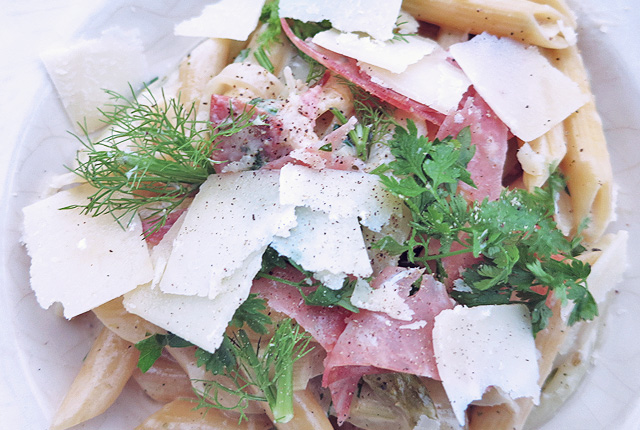 one pot fenchel fertig mit viel Parmesan