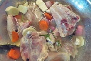 Coq au vin Hähnchenbrust Seglerküche, Segelrezepte Camping.