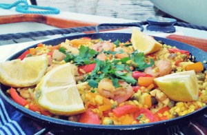 essen und trinken auf dem Segelboot