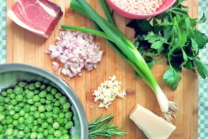 Erbsen Risotto Segeln Pantry Kombüse