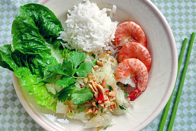 Pomelosalat Rezept für Segeln und Camping