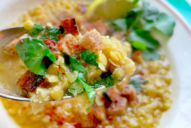 Bord-Rezept Linsensuppe aus Syrien. Segeln und Camping