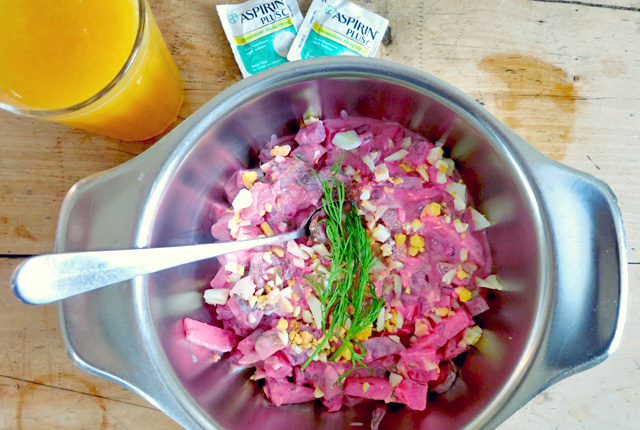 Roter heringssalat Rezept Katerkiller Segeln