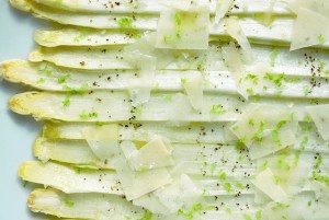Spargel Carpaccio, Kochen an Bord Segeln