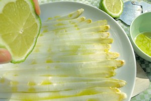 Spargel Carpaccio, Kochen an Bord Segeln