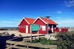 Avernakø dänische Insel Hafenhäuschen