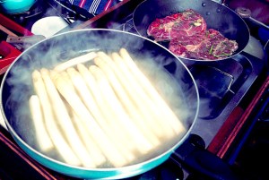 Kochen an Bord, kleine Kombüse