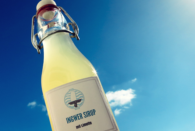 Hausgemachter Ingwersirup Bordküche Drinks Segeln