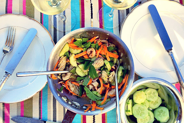 Yam Pla Muek Bordrezept Segeln