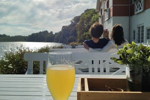 Seglertreff: Dyvig Badehotel Terrasse