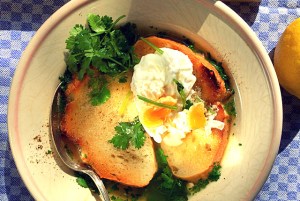 Acorda-Alentejano Brotsuppe mit Ei Portugal-Rezept