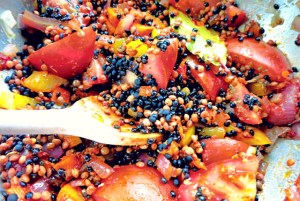 Chili sin Carne mit rohen harten Linsen