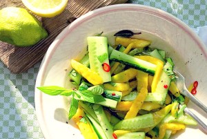 Bordküche Asiatischer Mangosalat mit Gurke