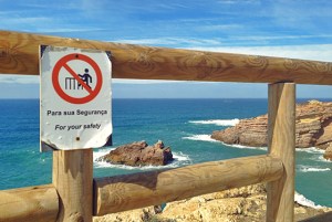 Die See kocht am Atlantik