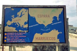 Spanien Marokko Strasse von Gibraltar