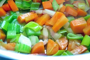 Sofrito mit Pancetta, Zubereitung Ribollita