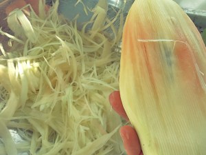 Grüne Papaya richtig schälen