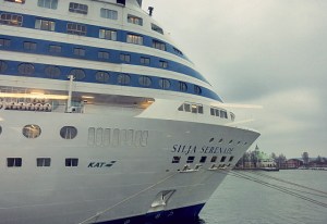 Silja Serenade in Helsinki im November