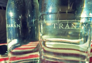 Wassergläser im Tranan Restaurant Stockholm