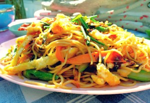 Kochen an Bord: Bami Goreng vegetarisch