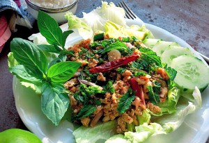 Larb Gai Salat Original Rezept