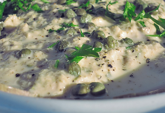 Thunfischsauce ohne Mixer cremig