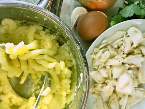 Kartoffel Stampf und Stockfisch