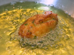 Probe Krokette in wenig Oel