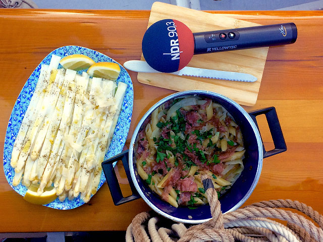 Die See kocht für das Hamburger Hafenkonzert