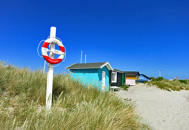 Strandhaeuser in Marstal Hafen