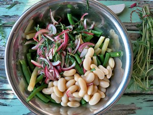 Palbohnensalat mit Bohnenkraut