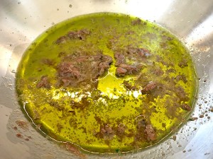 Orchecchiette Blumenkohl Sardellen schmelzen in Öl