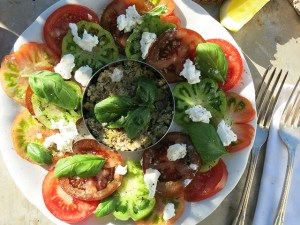 Die See kocht Tomatensalat Dosenthunfisch