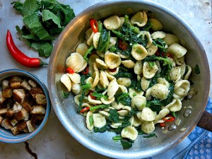 Die See kocht Cima di Rapa mit Orecchiette
