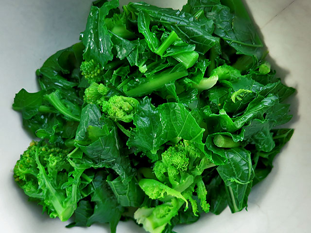 Cime di Rape gedünstet intensiv grün