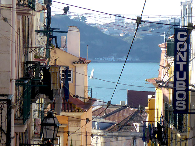 Lissabon Chiado View Tejo