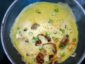 Banh xeo Teig in Pfanne