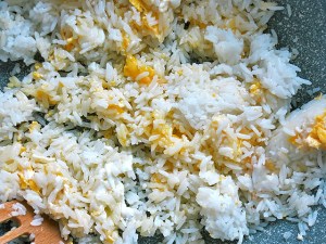 Ei und gebratener Reis