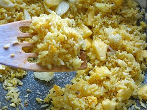 Fried Rice mit Ei und Curry