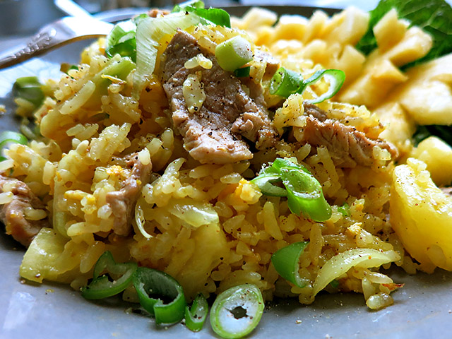 Fried Rice Curry Ananas