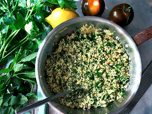 Couscous Salat die Zutaten