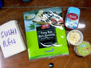 Sushi on Board haltbare Zutaten